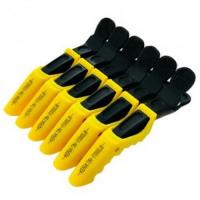 Зажимы пластиковые Keratin Tools 6 шт Жёлтые