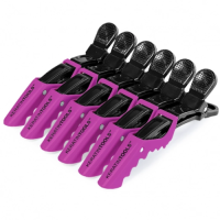 Зажимы пластиковые Keratin Tools 6 шт Розовые 