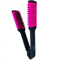 Keratin Tools Расческа зажимная с жёсткой щетиной - розовая