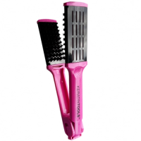 Keratin Tools Расческа зажимная с жёсткой щетиной М2 - розовая