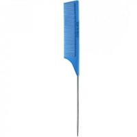 Расчёска карбон с метал. хвостиком Keratin Tools - голубая