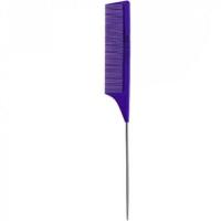 Расчёска карбон с метал. хвостиком Keratin Tools - фиолетовая