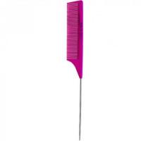 Расчёска карбон с метал. хвостиком Keratin Tools - розовая