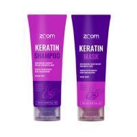 Комплект для домашнего ухода ZOOM Keratin Shampoo 250 ml + ZOOM Keratin Mask 250 ml