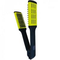 Keratin Tools Расческа зажимная с жёсткой щетиной - салатовая