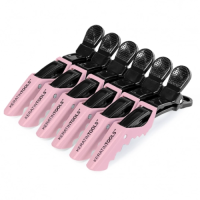 Зажимы пластиковые Keratin Tools 6 шт Пудровые 