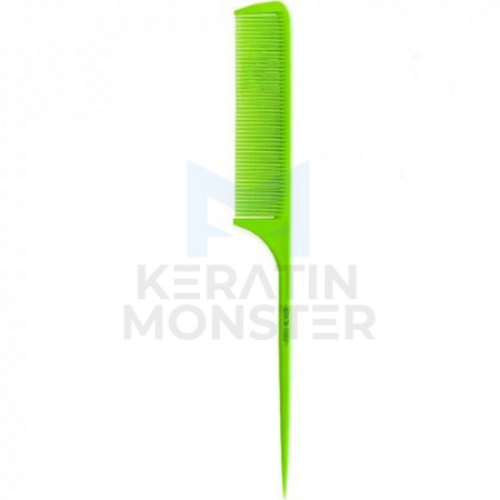 Расчёска карбон с хвостиком Keratin Tools - зелёная