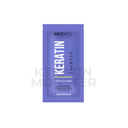 Шампунь увлажняющий для домашнего ухода MAXWELL Keratin Shampoo сашэ 10 мл