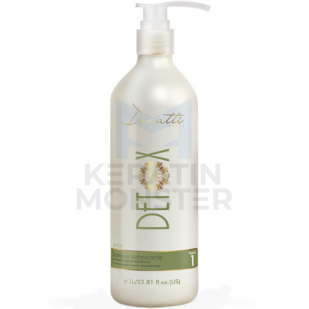 Шампунь Donatti Detox Argan Shampoo Refrescante - Шаг 1, 1000 мл