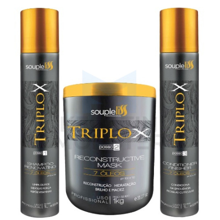 Набор для глубокого увлажнения волос SoupleLiss Triplox