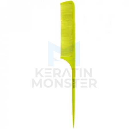 Расчёска карбон с хвостиком Keratin Tools - салатовая