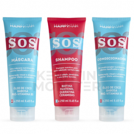 HAPPY HAIR SOS ШАМПУНЬ + КОНДИЦИОНЕР + МАСКА КОМПЛЕКТ 250250250 МЛ