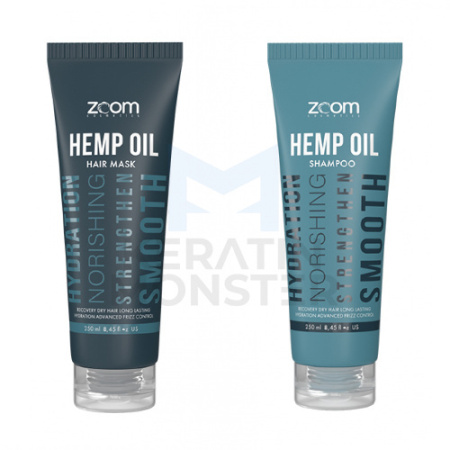 Комплект для домашнего ухода ZOOM Hemp Oil Shampoo 250 ml + Mask 250 ml