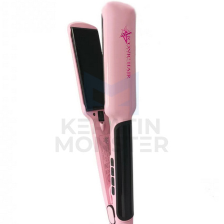 Утюжок титановые пластины Iconic Hair Розовый