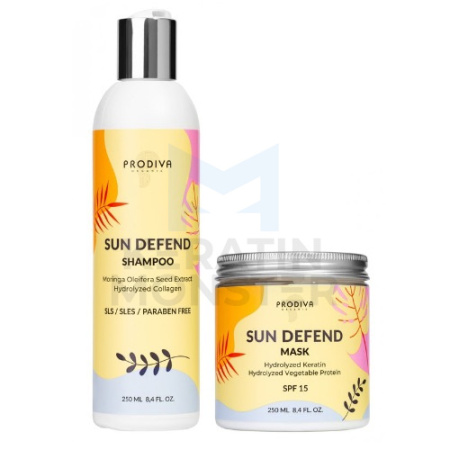 Комплект PRODIVA Sun Defend Солнечная защита шампунь + маска 250250 мл