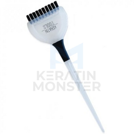 Кисть для кератина Model II Keratin Tools чернаябелая
