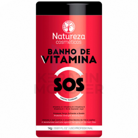 Ботокс SOS-восстановление волос NATUREZA Banho de VITAMINA 1000 ml