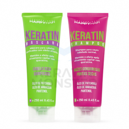 HAPPY HAIR KERATIN ШАМПУНЬ + МАСКА КОМПЛЕКТ