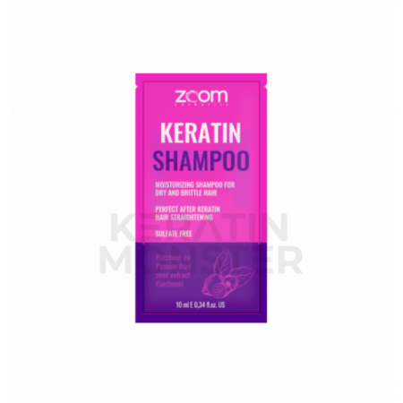 Шампунь бессульфатный для домашнего ухода ZOOM Keratin Shampoo Саше 10 мл
