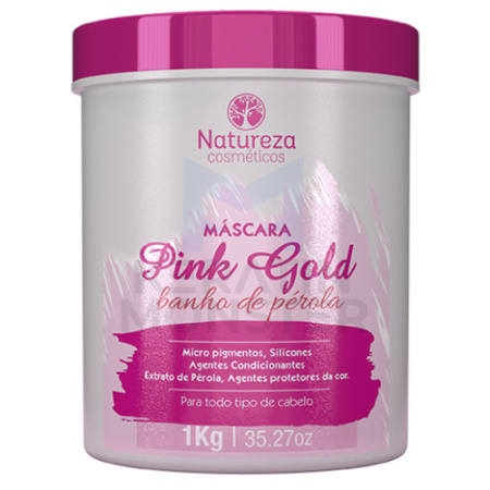 Маска-глянец для волос NATUREZA Pink Gold 1000 ml