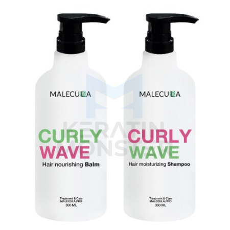 Набор Malecula Curly Wave для кудрявых волос шампунь + кондиционер 300300 мл