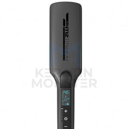 Утюжок MZ Titanium 2.0 космос, черные пластины, глянец