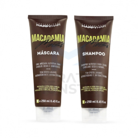 HAPPY HAIR MACADAMIA MOIST ШАМПУНЬ + МАСКА КОМПЛЕКТ 250250 МЛ2
