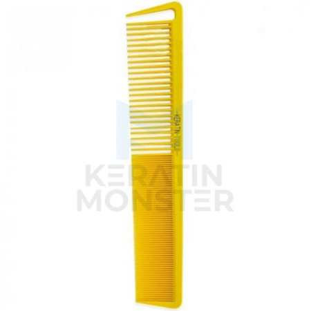 Keratin Tools Расческа карбоновая комбинированная - желтая