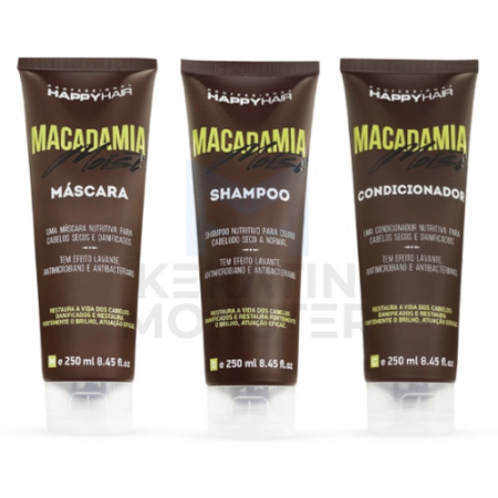 HAPPY HAIR MACADAMIA MOIST ШАМПУНЬ + КОНДИЦИОНЕР + МАСКА КОМПЛЕКТ 250250250 МЛ2