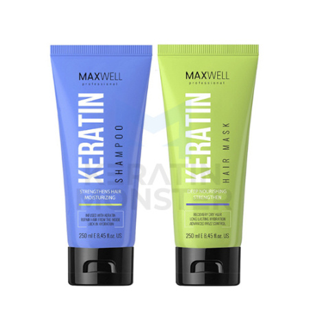 Комплект для домашнего ухода MAXWELL Keratin шампунь + маска 250:250 мл