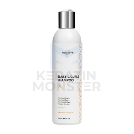 Шампунь для ухода за кудрявыми и вьющимися волосами PRODIVA Elastic Curls 250 мл