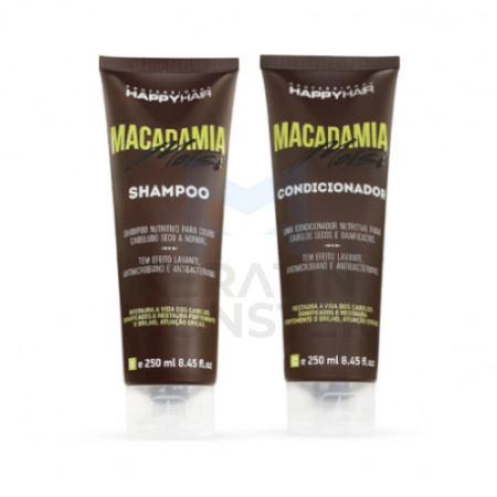 HAPPY HAIR MACADAMIA MOIST ШАМПУНЬ + КОНДИЦИОНЕР КОМПЛЕКТ 250250 МЛ2