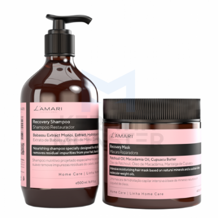Комплект для домашнего ухода L'AMARI Recovery Shampoo 500 ml + Mask 500 ml